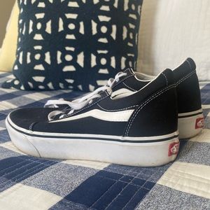 Women’s Platform Vans, Size 10